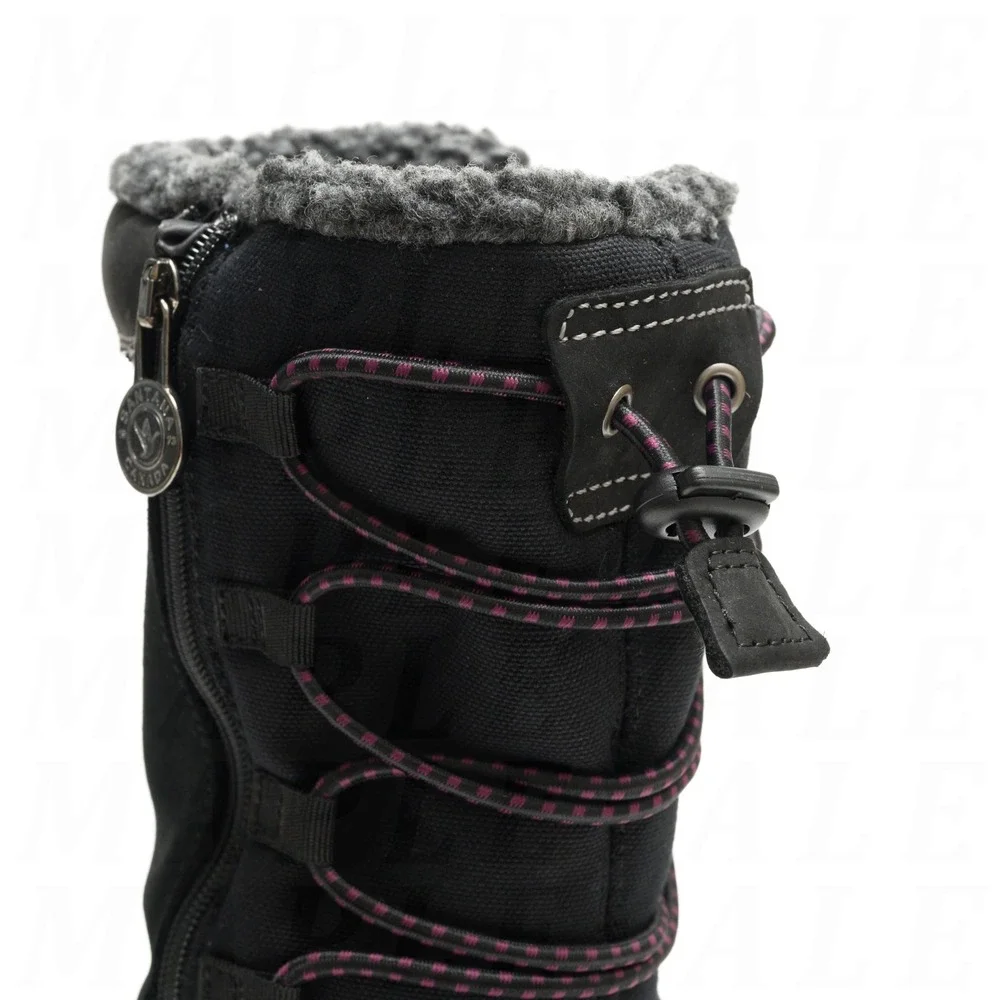 Santana Canada Mayer 2 Womens US Sz 11 / EU 42 Black Leather Winter Snow Boots